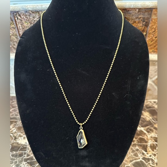 Silpada Gold Necklace With Black Pendant - Picture 1 of 3